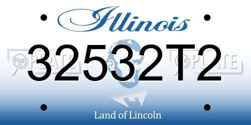 32532T2 Illinois License Plate