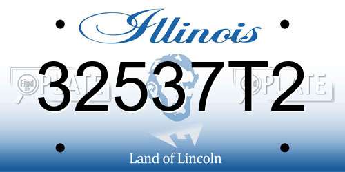 32537T2 Illinois License Plate