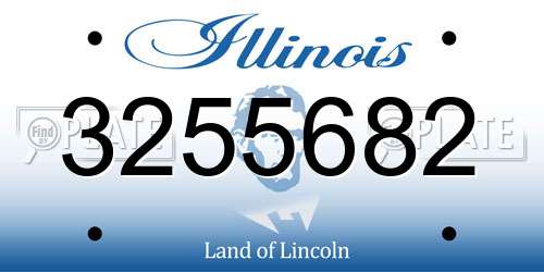 3255682 Illinois License Plate