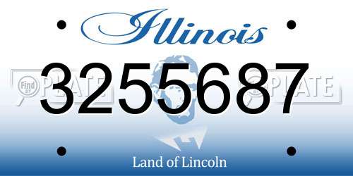 3255687 Illinois License Plate