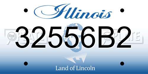 32556B2 Illinois License Plate