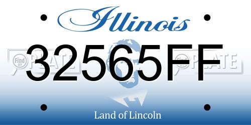 32565FF Illinois License Plate