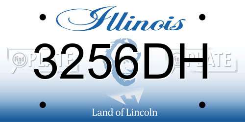 3256DH Illinois License Plate
