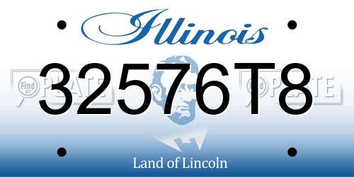 32576T8 Illinois License Plate