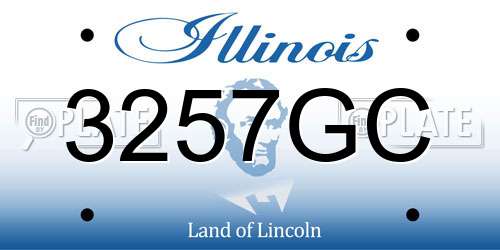 3257GC Illinois License Plate