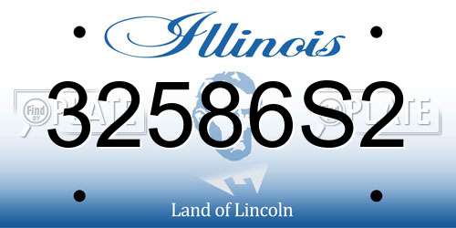 32586S2 Illinois License Plate