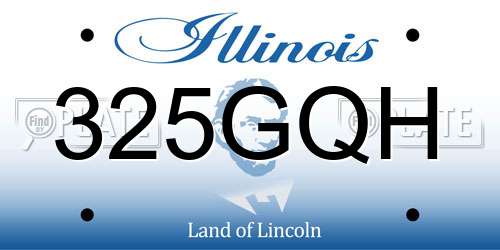 325GQH Illinois License Plate