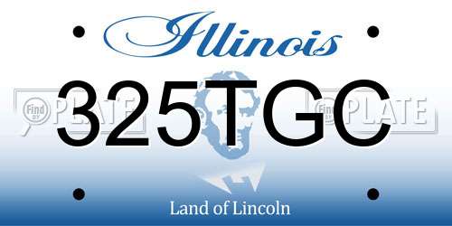 325TGC Illinois License Plate