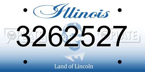 3262527 Illinois License Plate