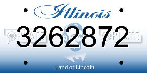 3262872 Illinois License Plate