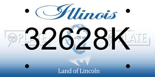 32628K Illinois License Plate