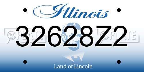 32628Z2 Illinois License Plate