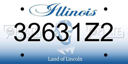 32631Z2 Illinois License Plate