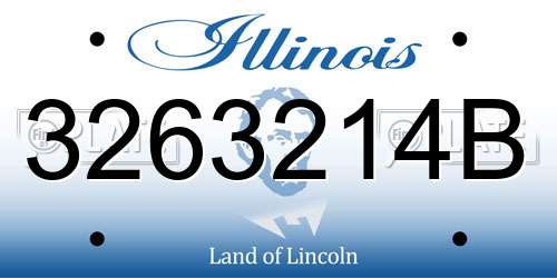 3263214B Illinois License Plate