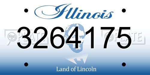 3264175 Illinois License Plate