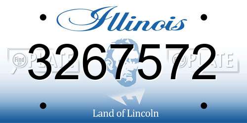 3267572 Illinois License Plate