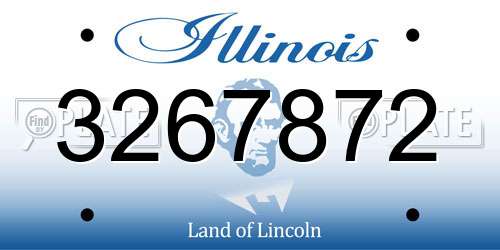 3267872 Illinois License Plate