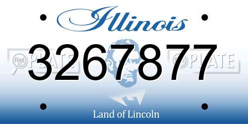 3267877 Illinois License Plate
