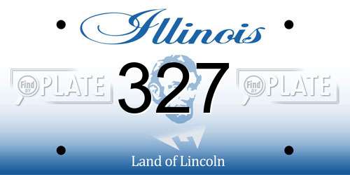327 Illinois License Plate