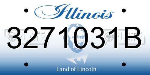 3271031B Illinois License Plate