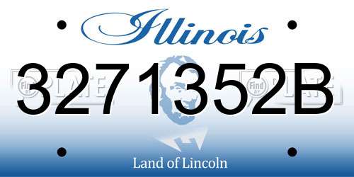 3271352B Illinois License Plate