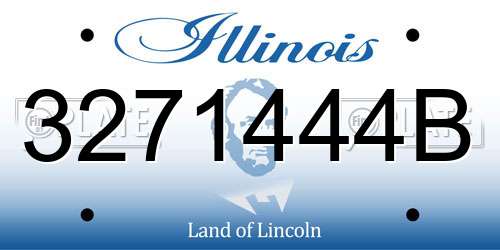 3271444B Illinois License Plate