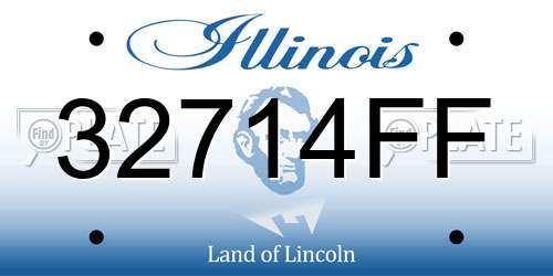 32714FF Illinois License Plate