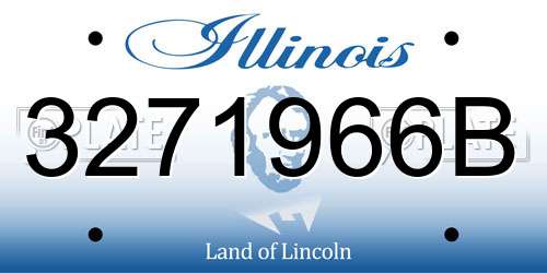3271966B Illinois License Plate