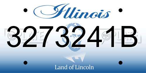 3273241B Illinois License Plate