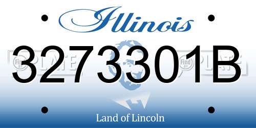 3273301B Illinois License Plate