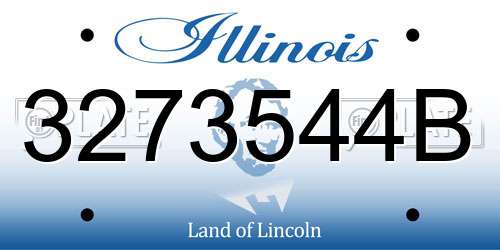 3273544B Illinois License Plate