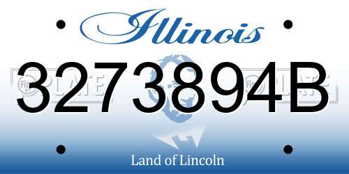 3273894B Illinois License Plate