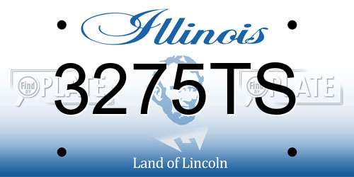 3275TS Illinois License Plate
