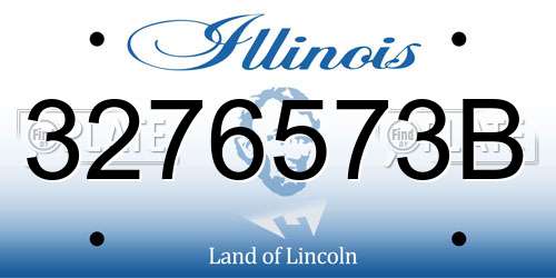 3276573B Illinois License Plate