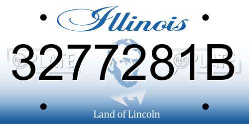 3277281B Illinois License Plate