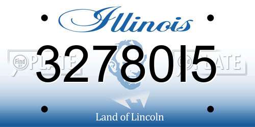 32780I5 Illinois License Plate