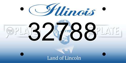 32788 Illinois License Plate