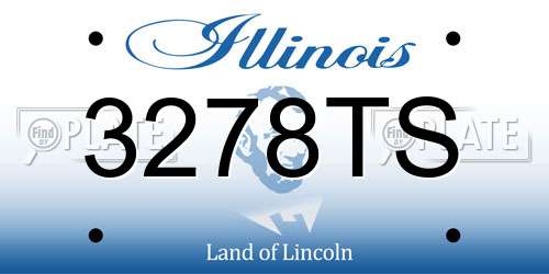 3278TS Illinois License Plate