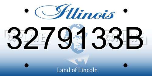 3279133B Illinois License Plate
