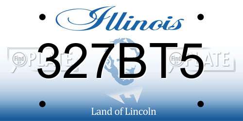 327BT5 Illinois License Plate