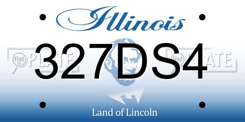 327DS4 Illinois License Plate