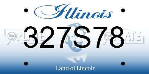 327S78 Illinois License Plate