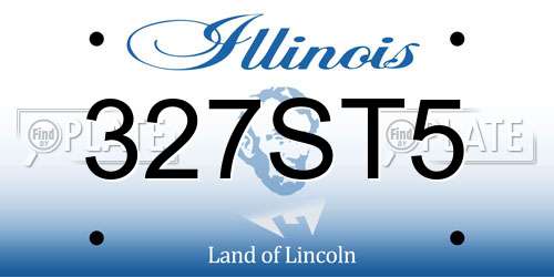 327ST5 Illinois License Plate