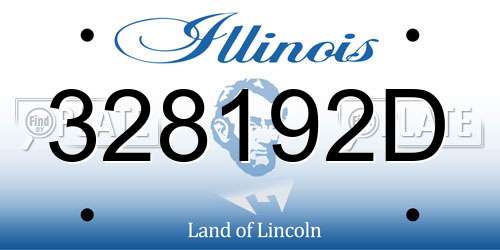 328192D Illinois License Plate