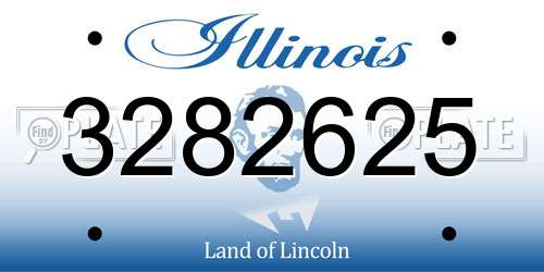 3282625 Illinois License Plate