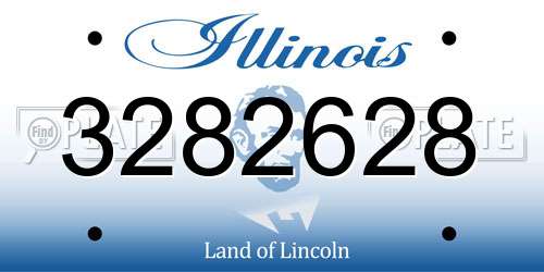 3282628 Illinois License Plate