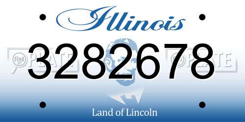 3282678 Illinois License Plate