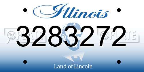 3283272 Illinois License Plate