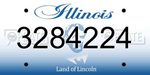 3284224 Illinois License Plate