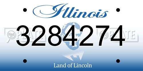 3284274 Illinois License Plate